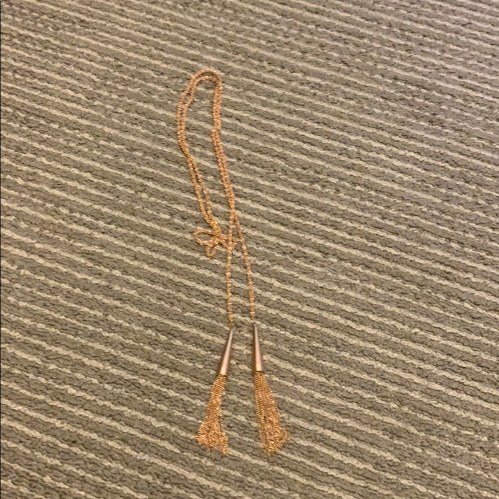 Kendra Scott gold tassel necklace